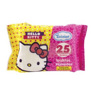 Toallitas Húmedas X 25 Unidades s/tapa Hello Kitty
