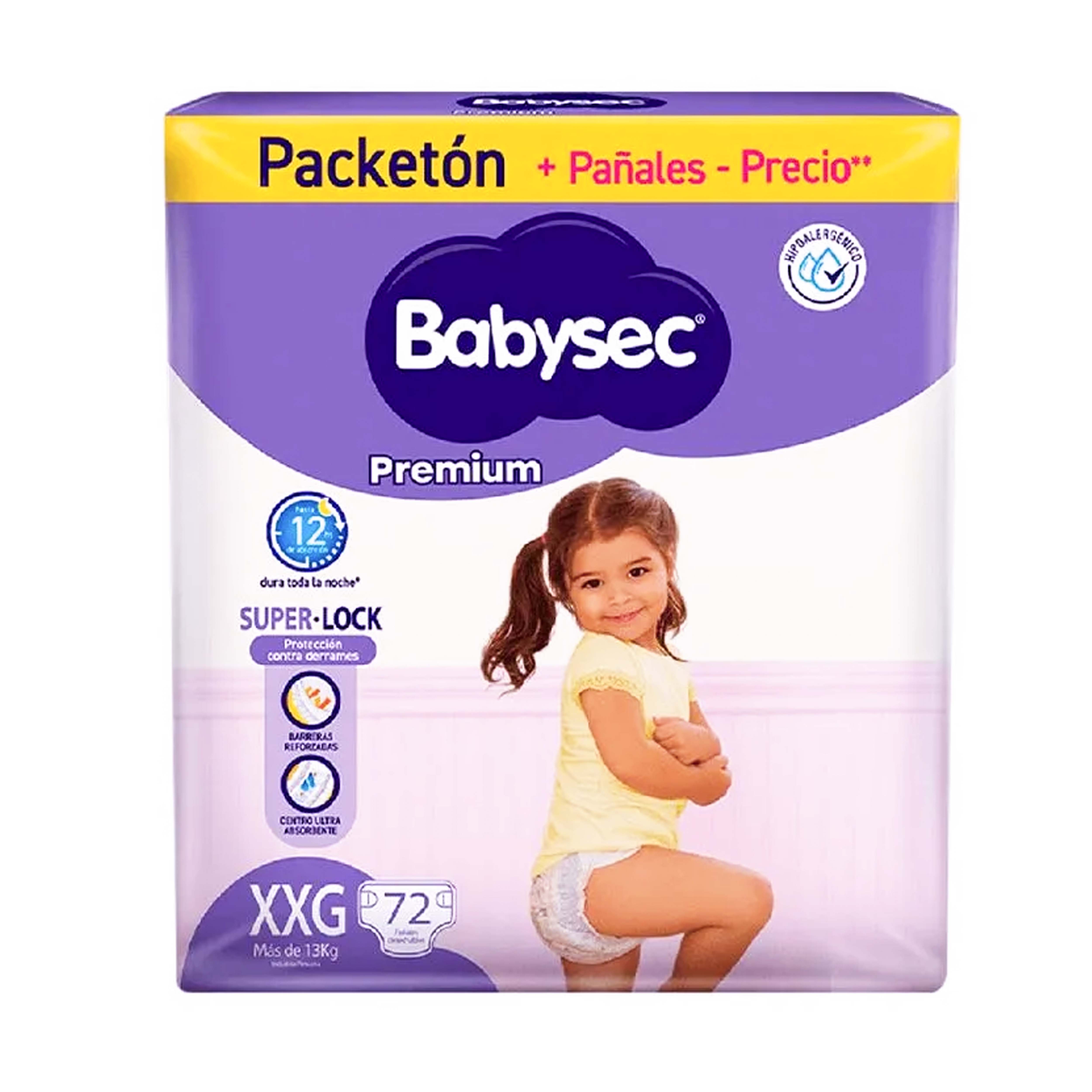 Babysec Morado Premium Por 72 Talla XXG