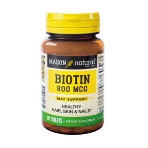 Mason Biotin 800 Mcg Por 60 Tabletas