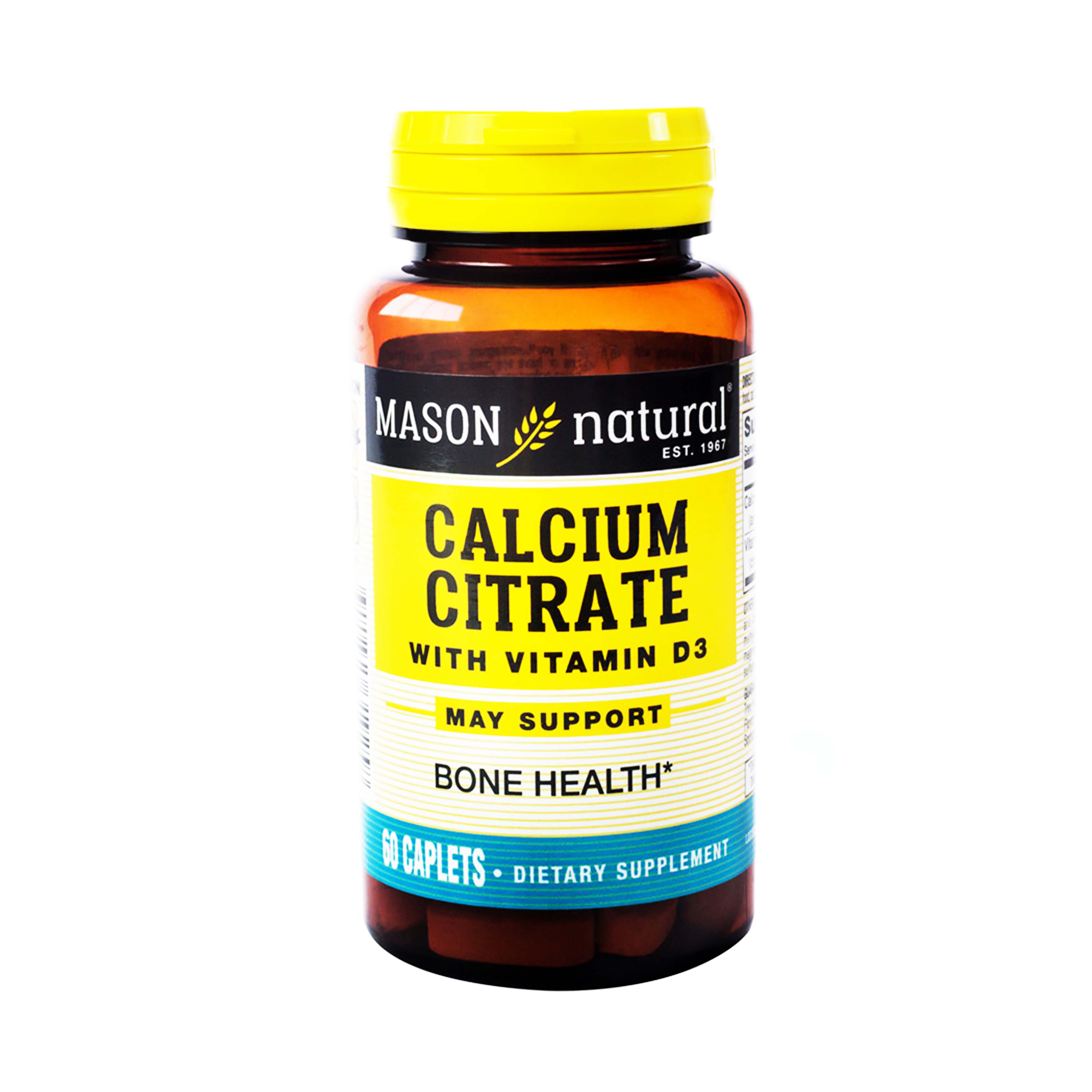 Mason Calcium Citrate with Vitamina D3 Por 60 Tabletas