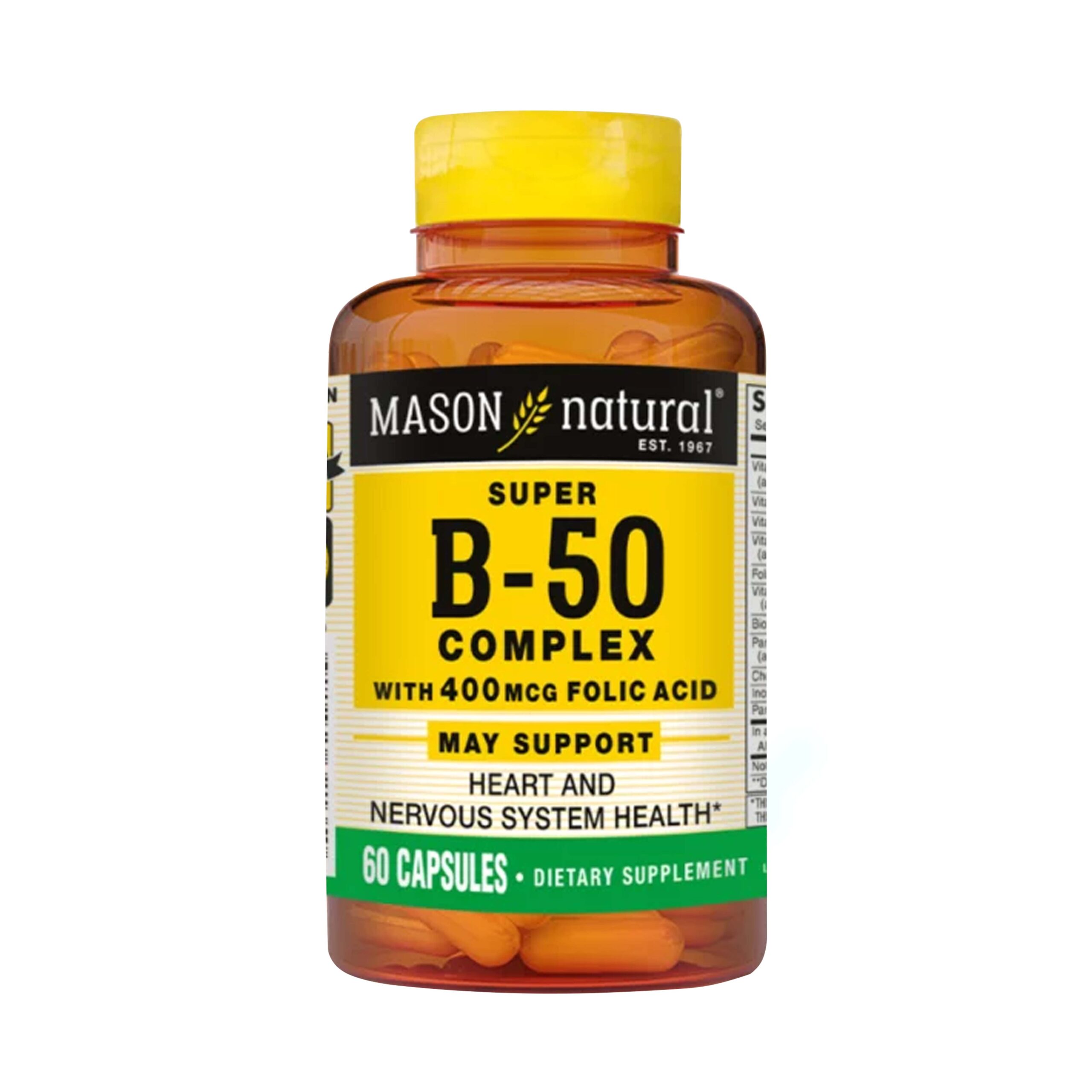 Mason Complejo Súper B-50 400 Mg Por 60 Cápsulas
