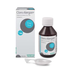 Cloro Alergan 2mg/5ml Jarabe - por 120 ML