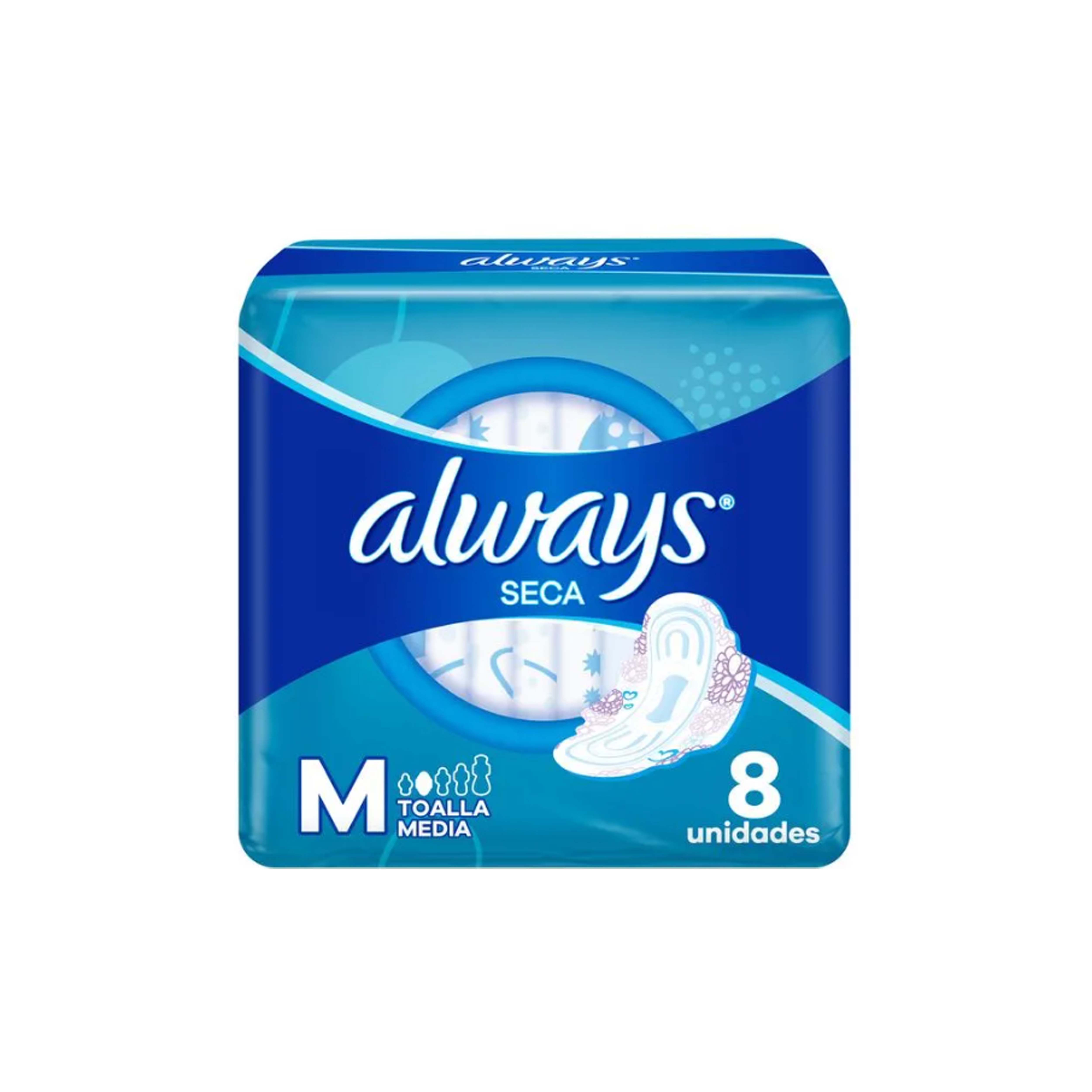 Always Seca Talla M Por 8
