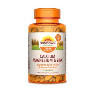 Sundown Calcium Magnesium y Zinc Por 100 Cápsulas