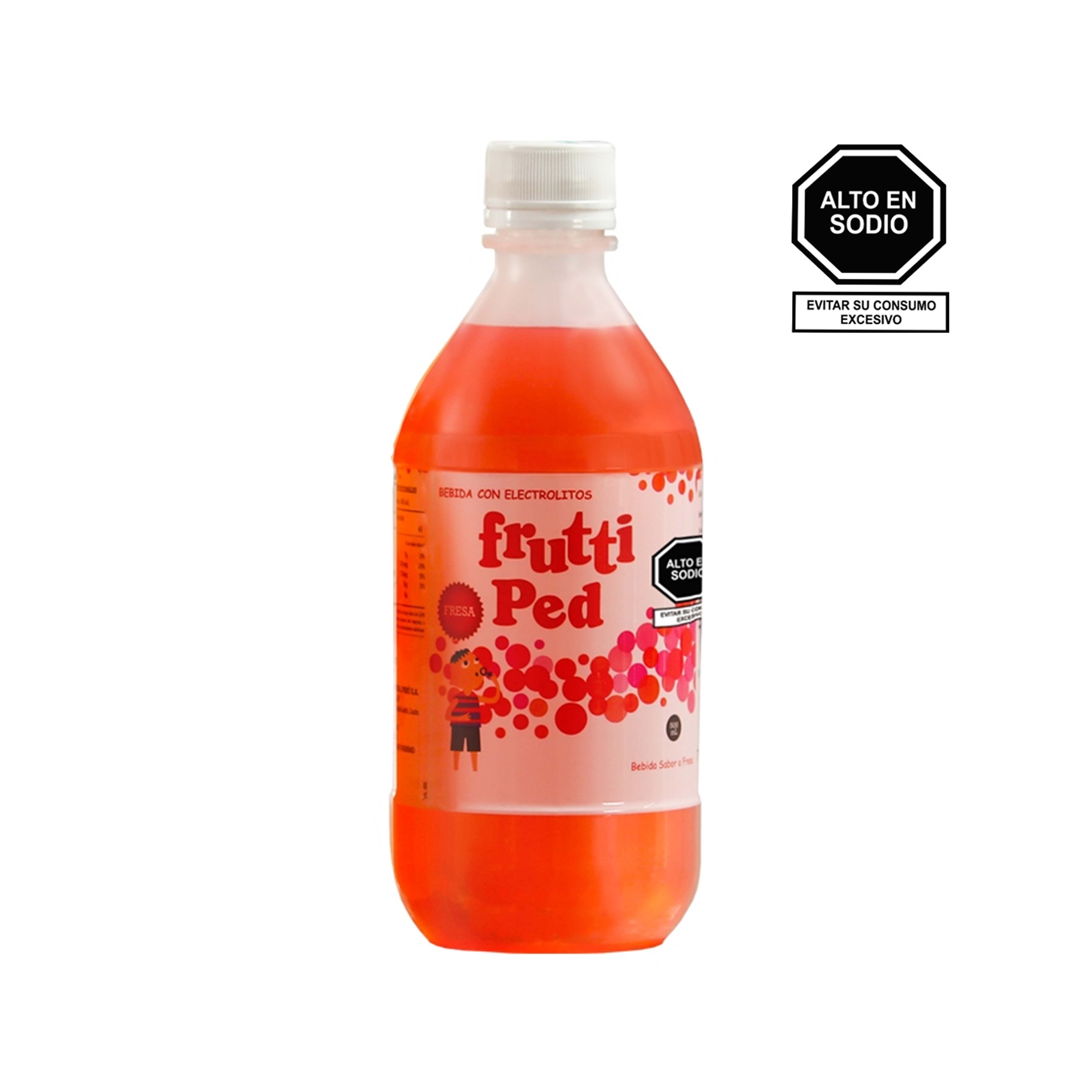 Frutti Ped Solución Oral Sabor Fresa - Frasco 500 ML