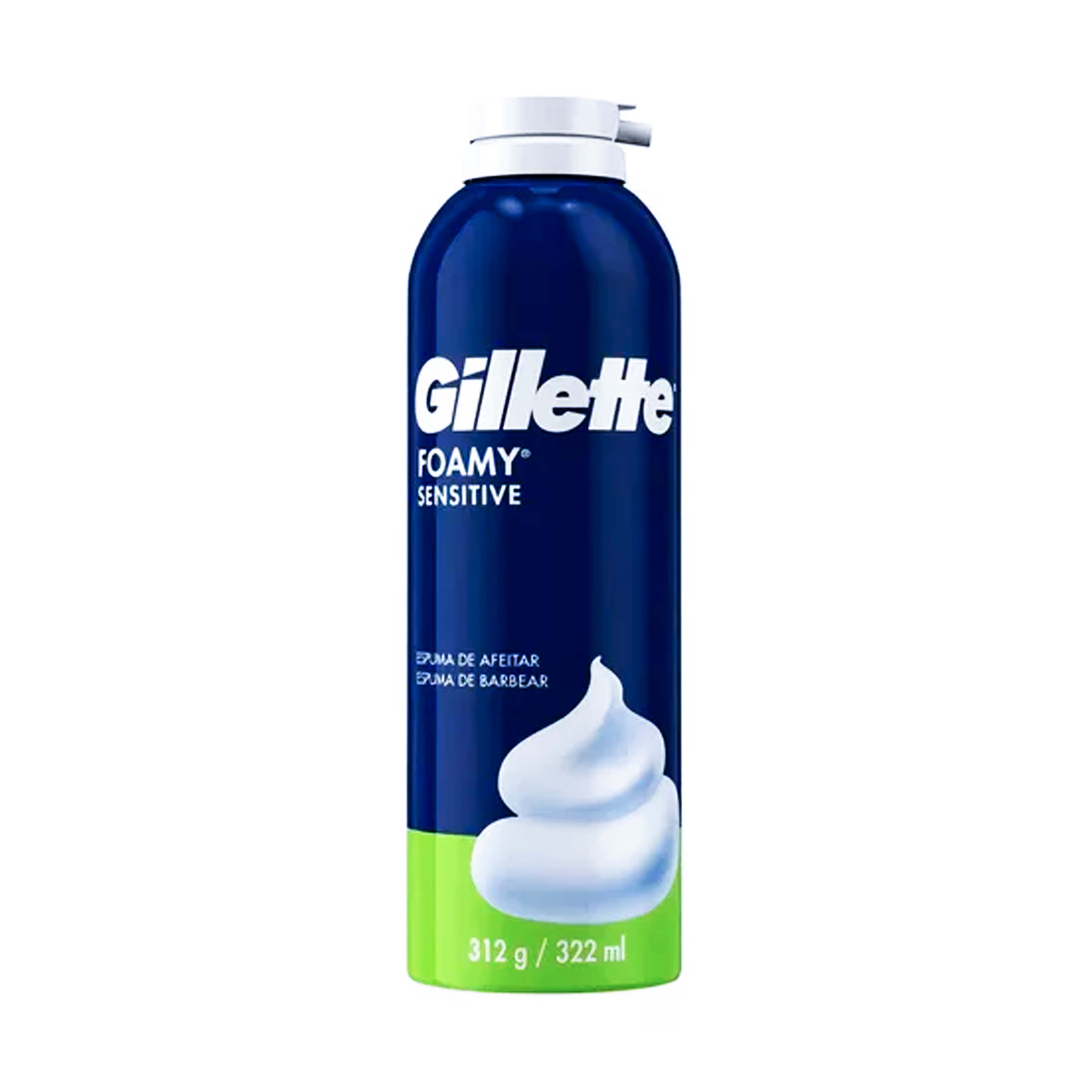 Gillette Espuma De Afeitar Foamy Sensitive 322 Ml