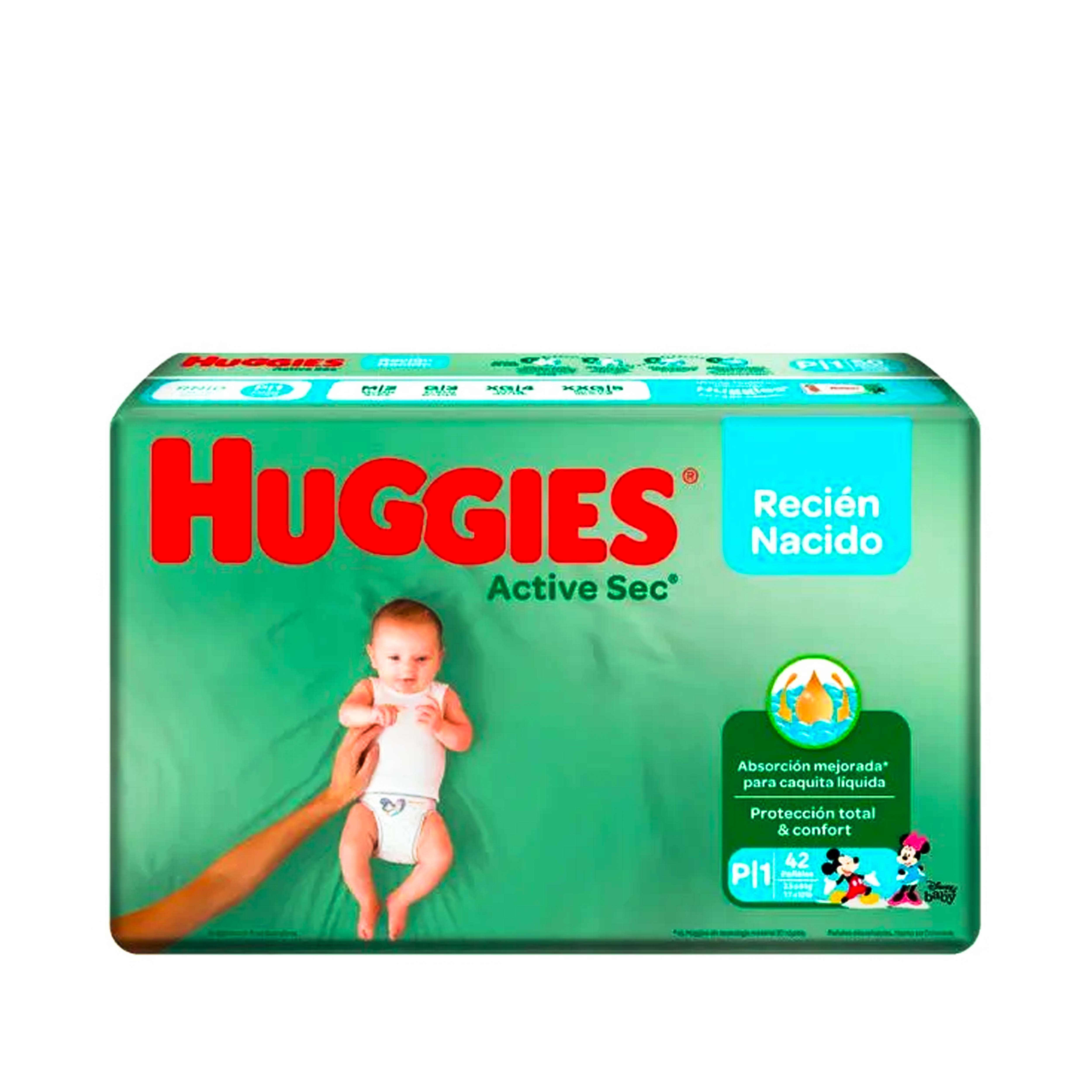 Huggies Active Sec Por 42 Talla RN-P1