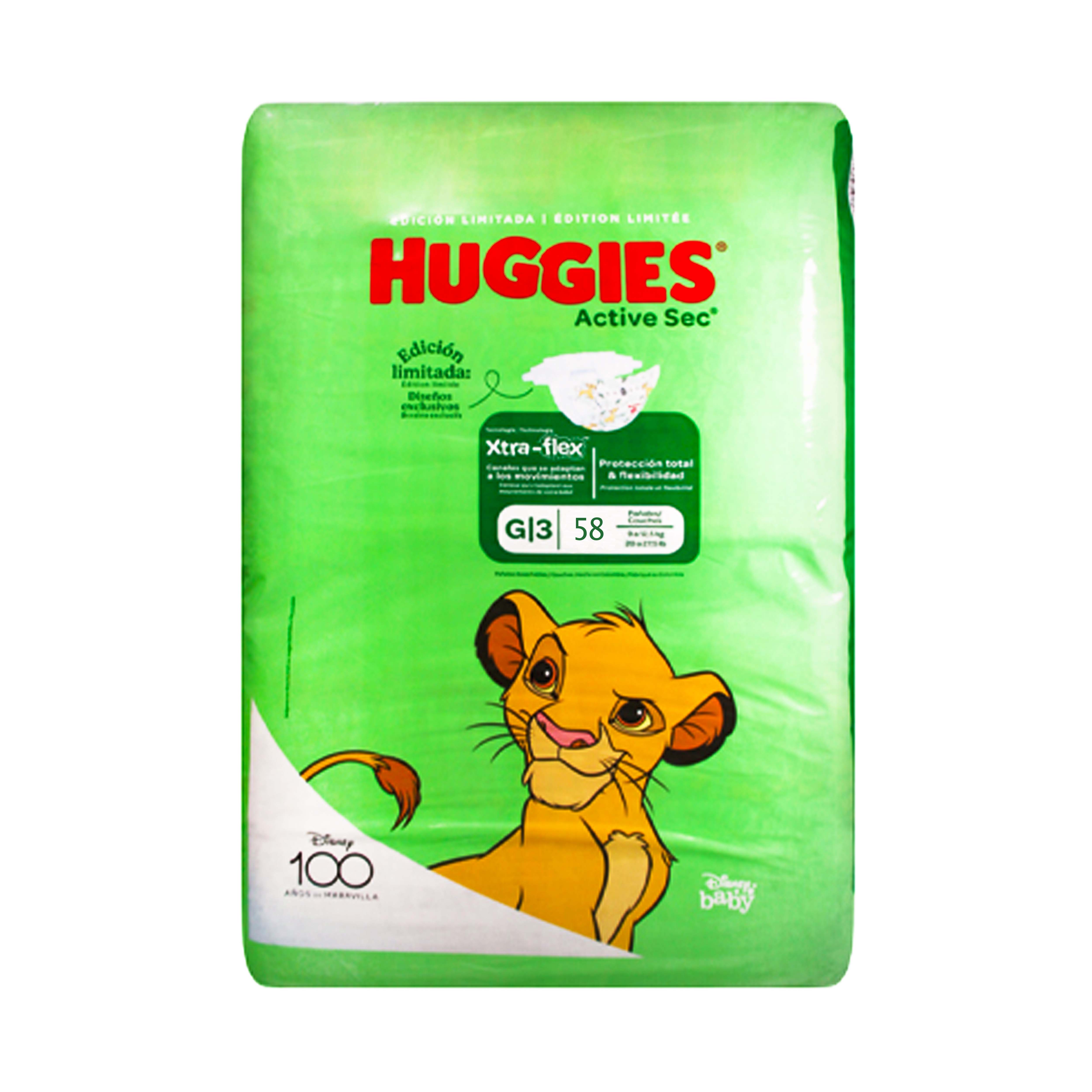Huggies Active Sec Por 58 Talla G
