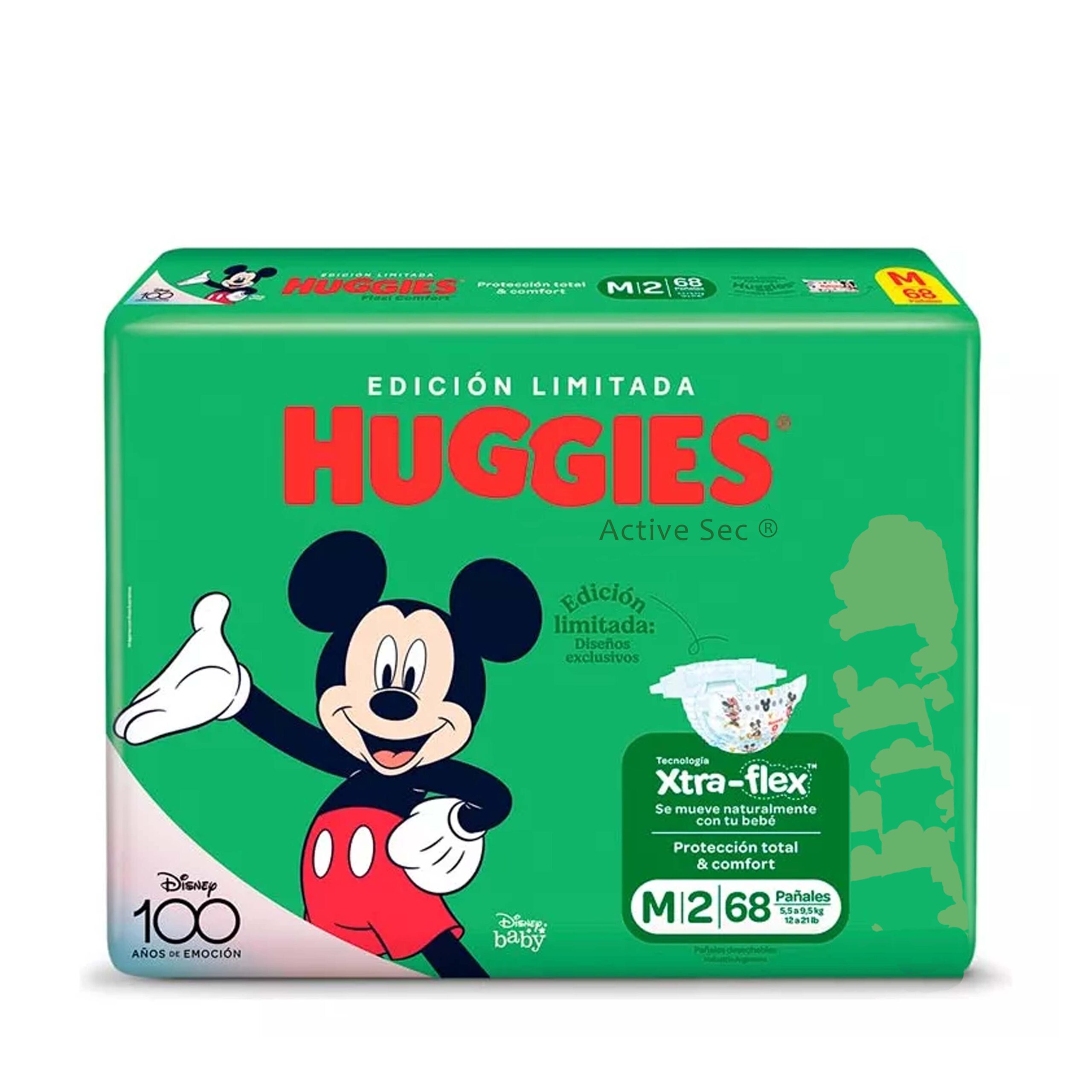 Huggies Active Sec Por 68 Talla M