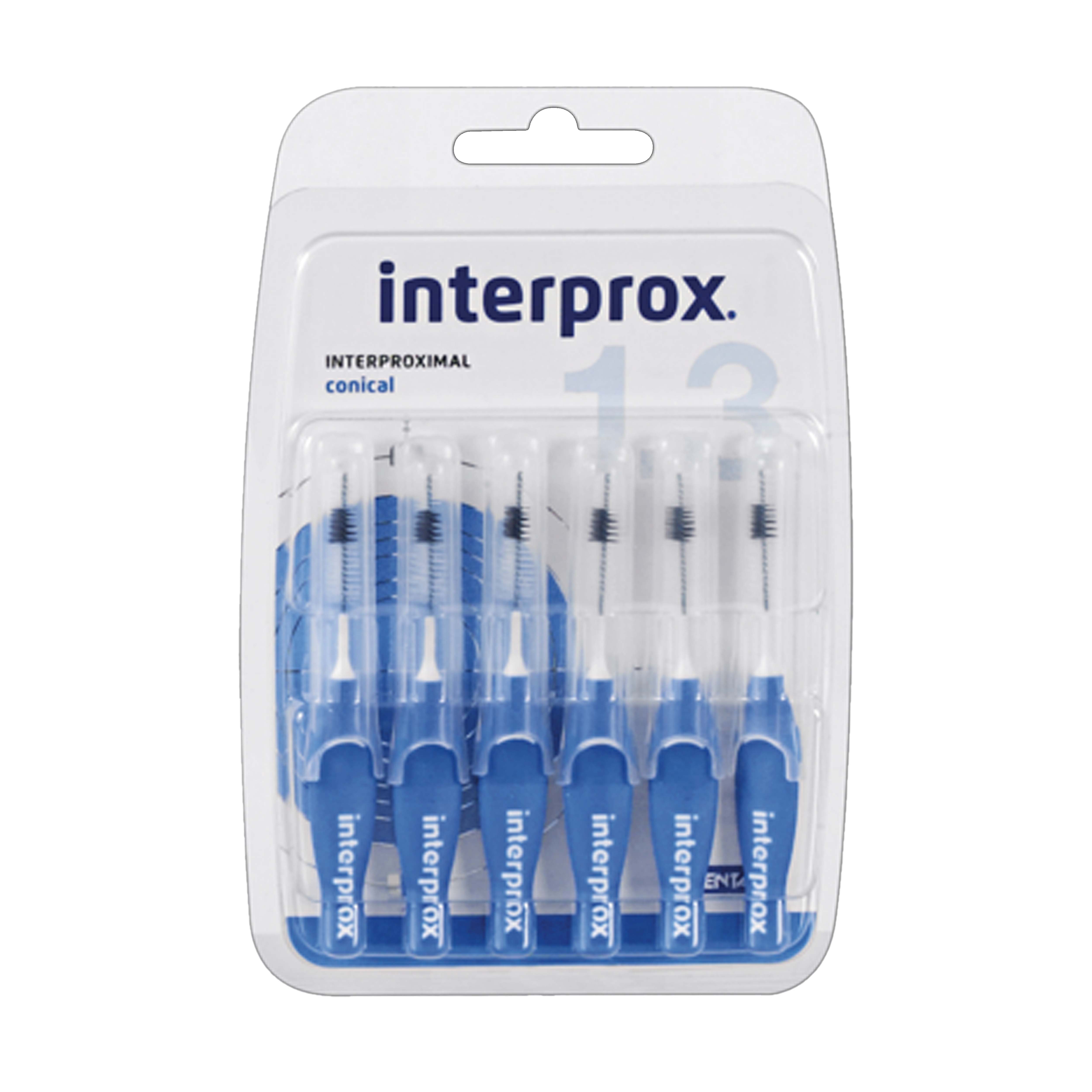 Interprox Conical Azul Por 6