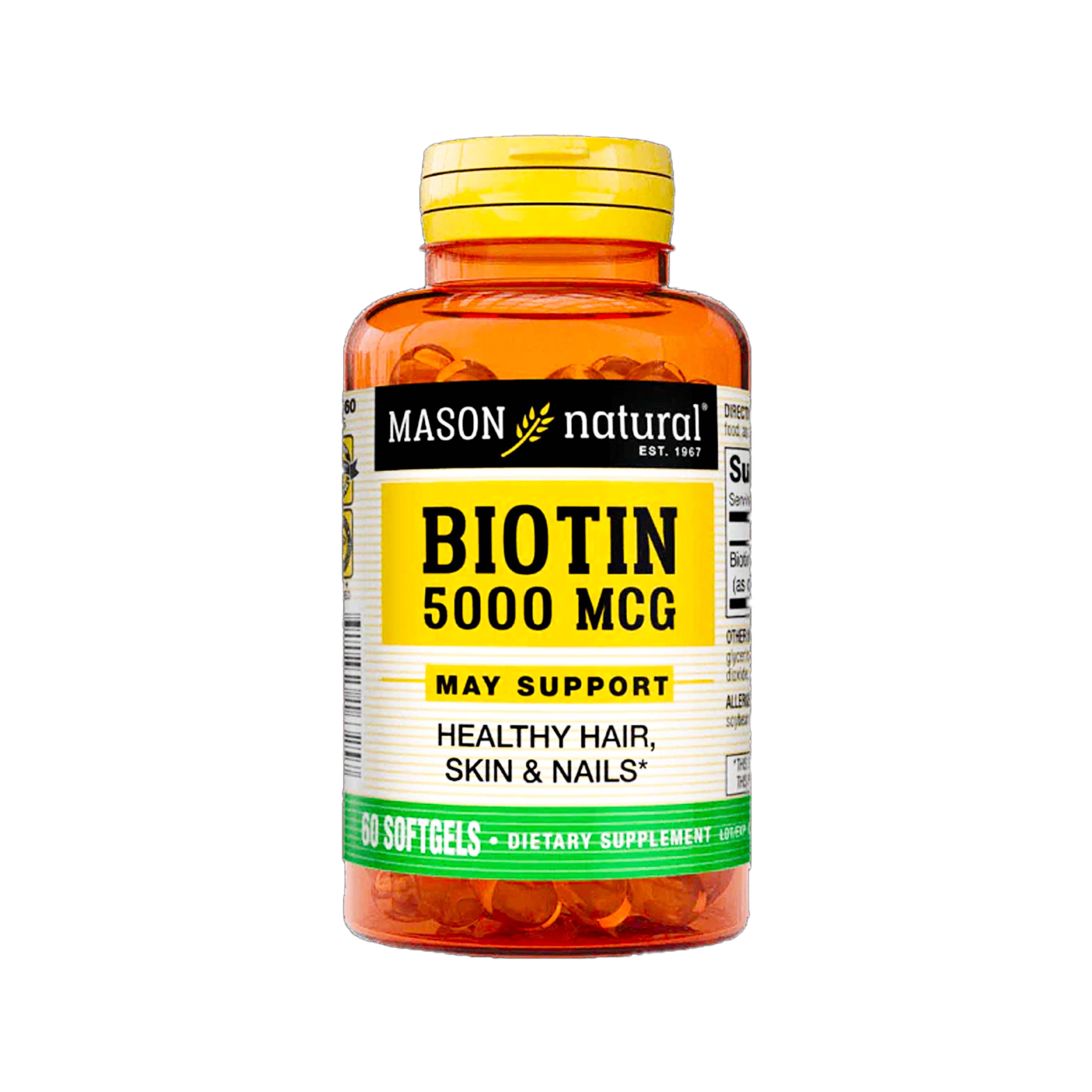 Mason Biotin 5000 Mcg Por 60 Cápsulas