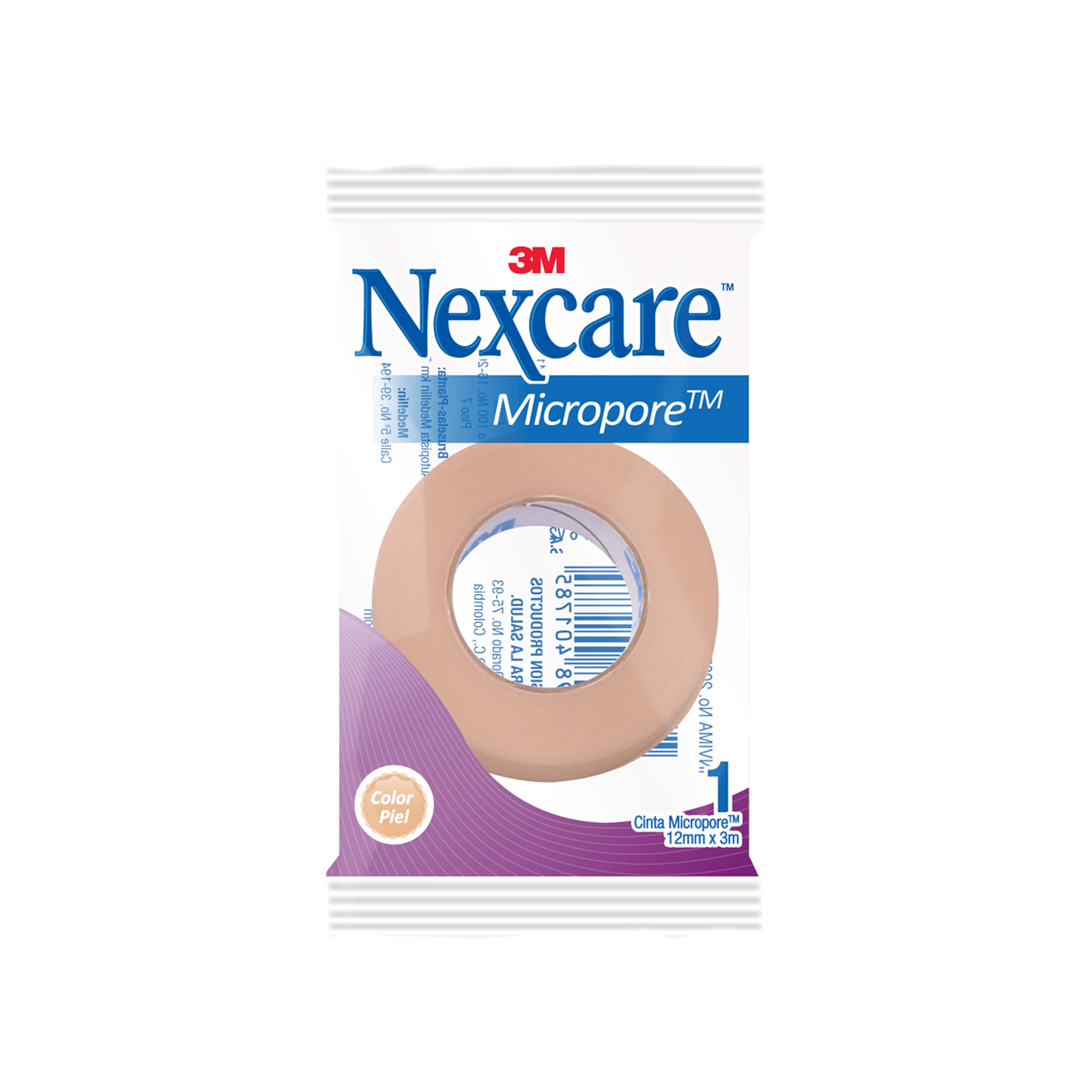Micropore Piel Nexcare 12X3M Bolsa