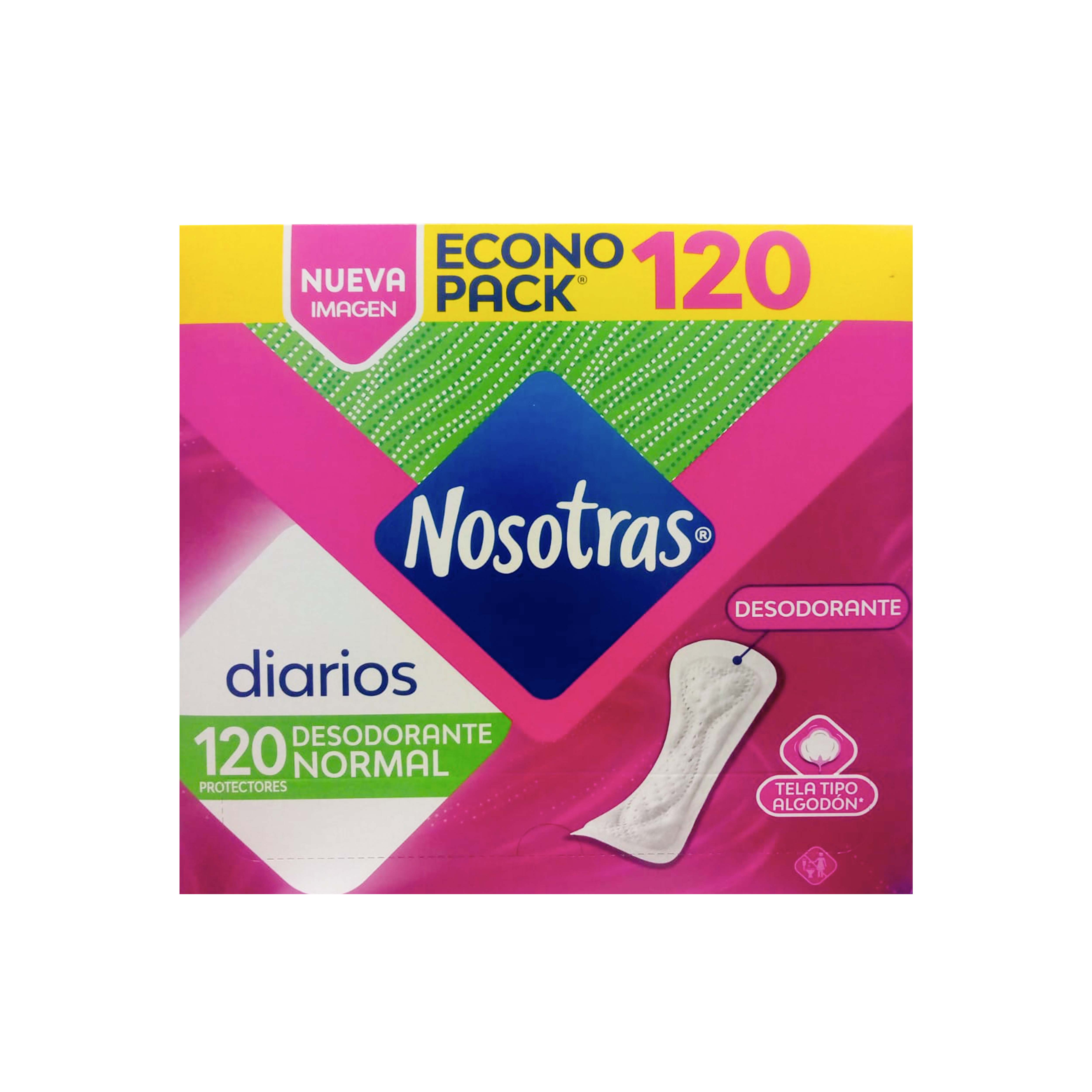 Nosotras Diarios Desodorante Normal Por 120