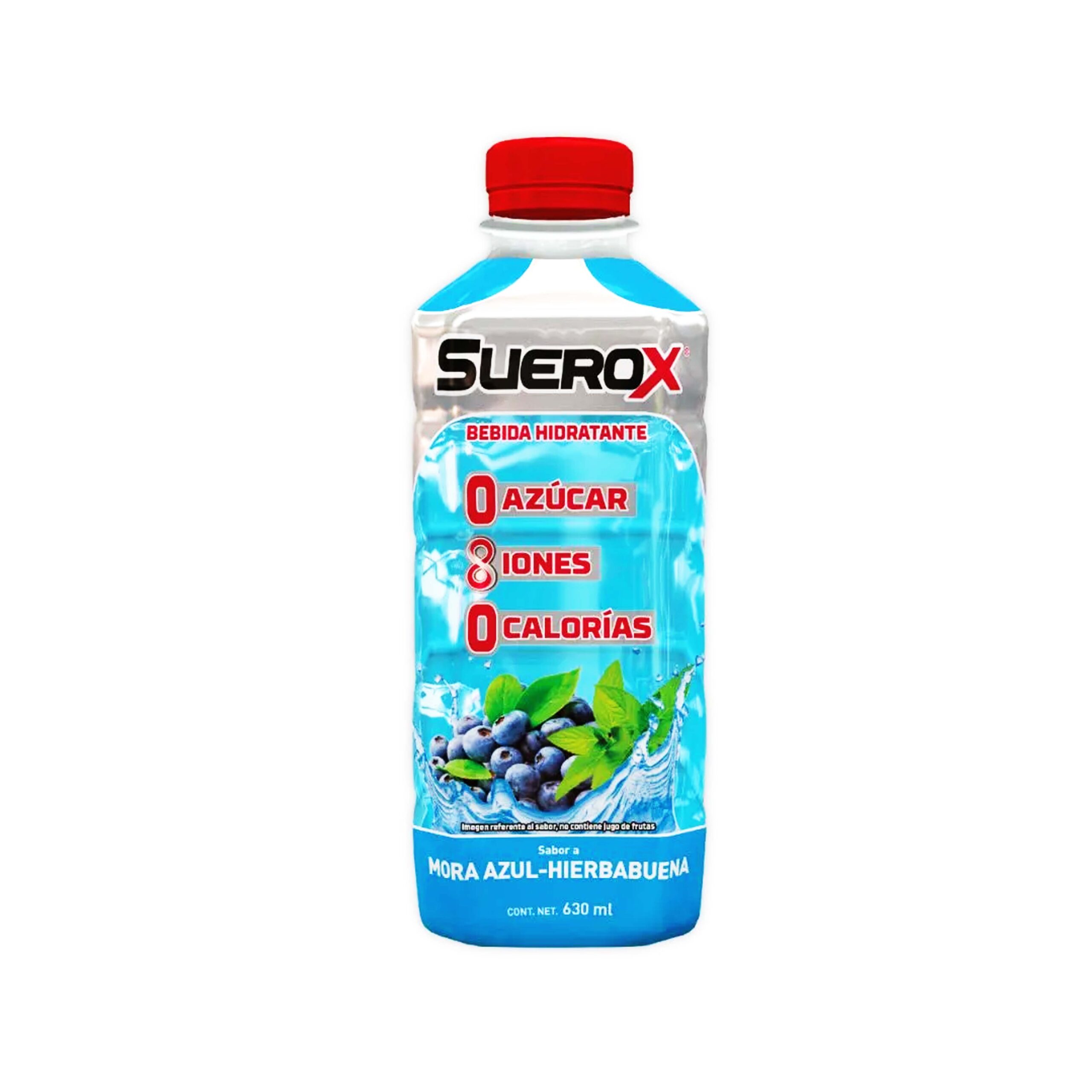 Suerox Bebida Hidratante Mora Azul - Hierbabuena 630 mL