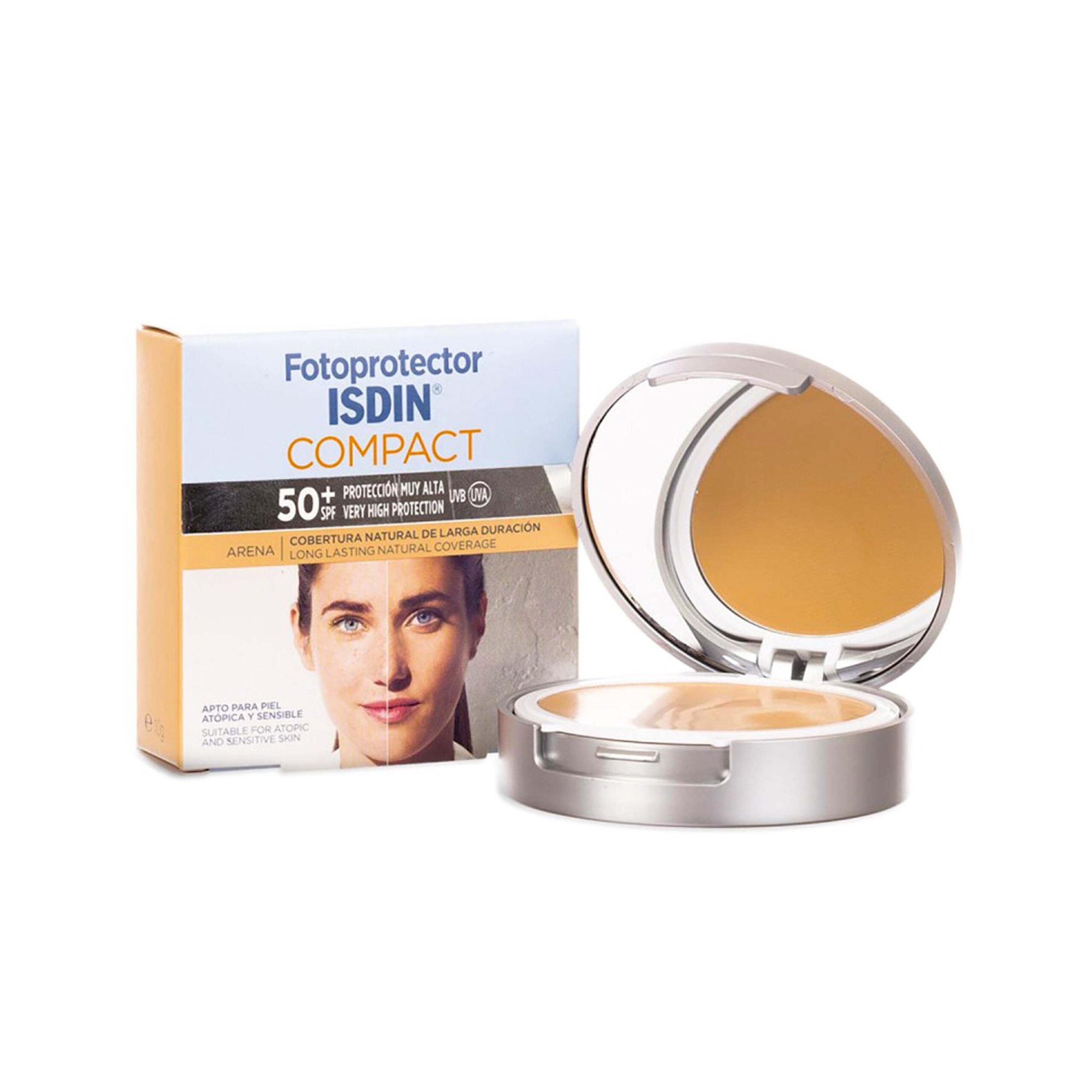 Isdin Compact Protección Muy Alta 50+ SPF Arena Por 10 Gr