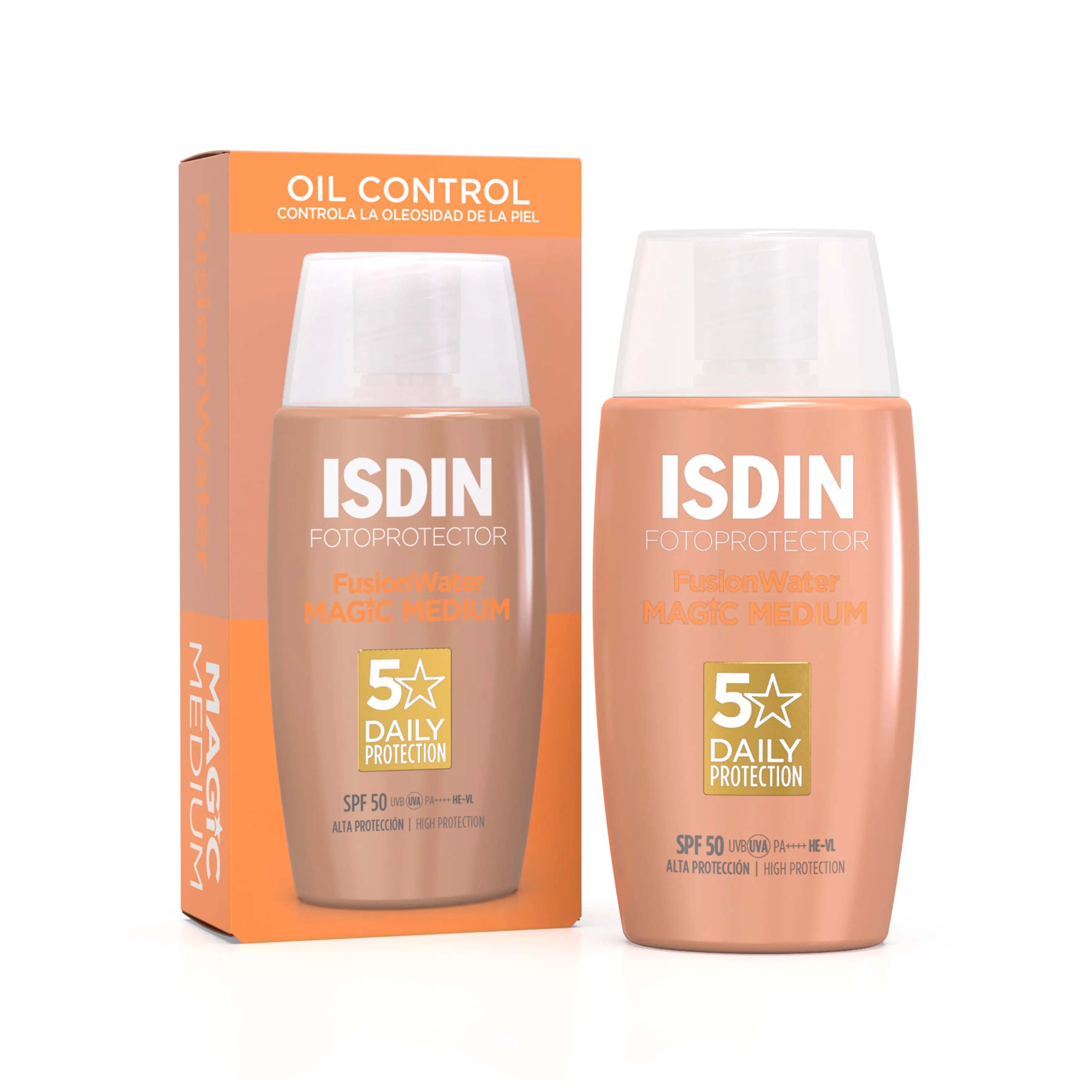 Isdin FusionWater Magic Medium SPF 50 Por 50 mL