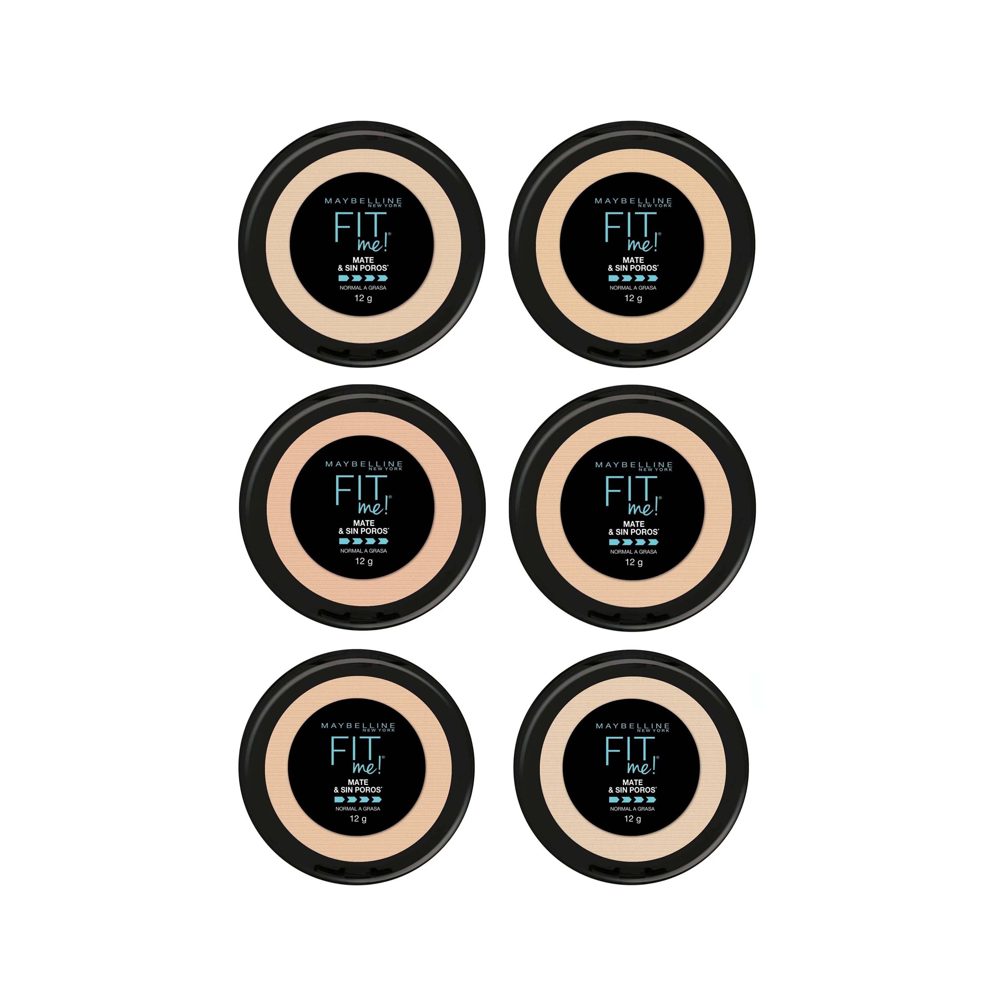 Maybelline Polvo Fit Me Matte + Poreless Por 12 Gr