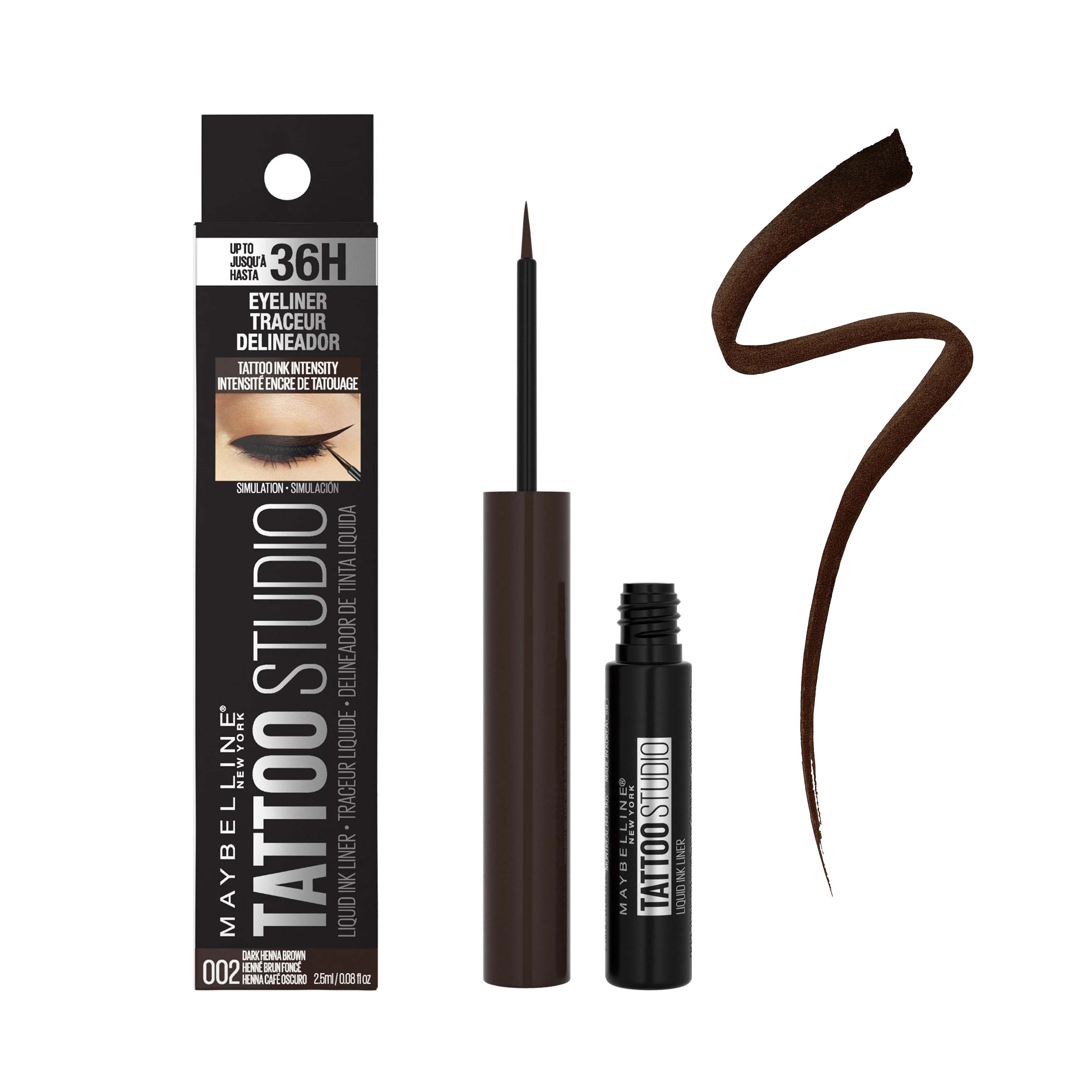 Maybelline Tattoo Studio Delineador Liquido Por 2.5 mL