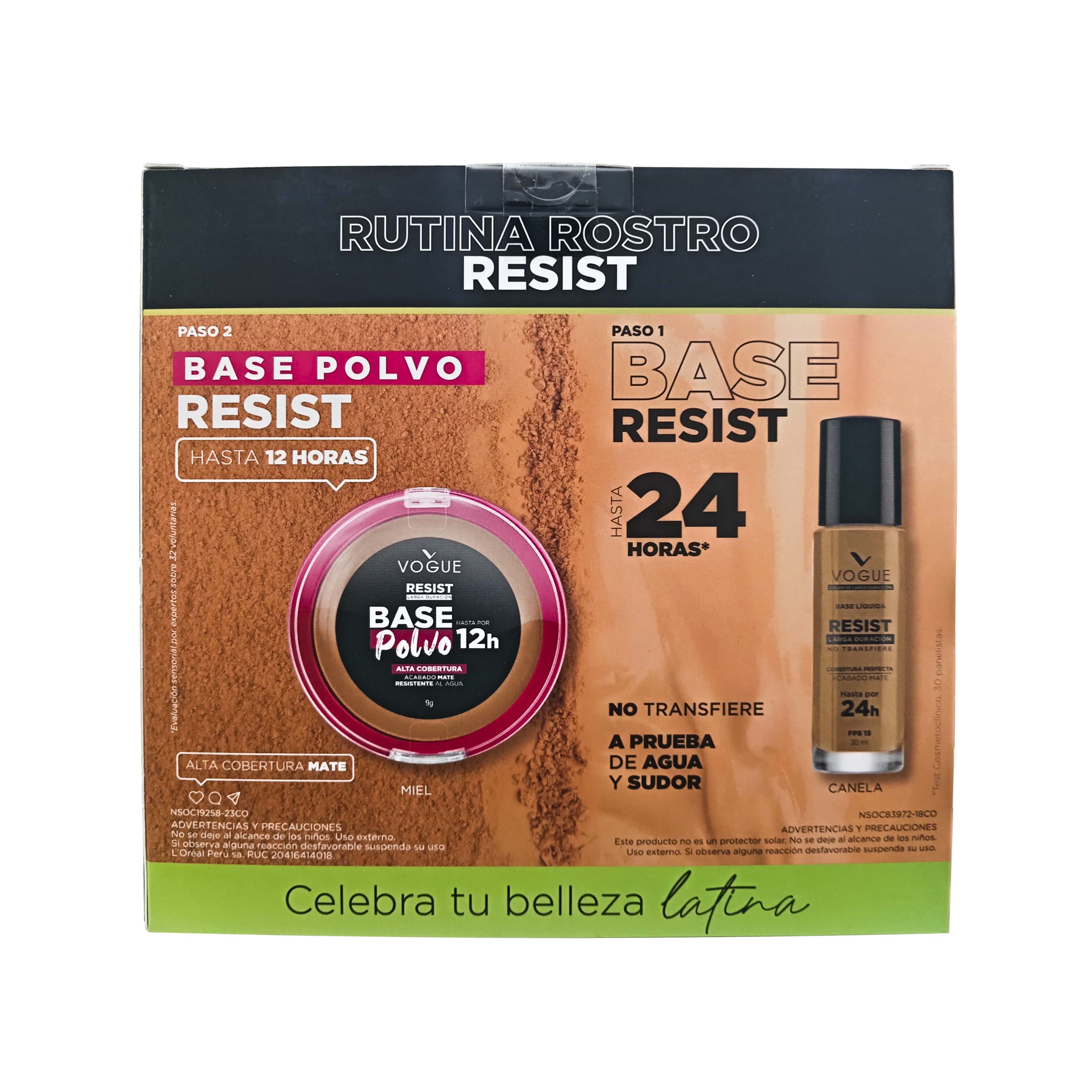Vogue Pack Rutina Rostro Resist Miel y Canela