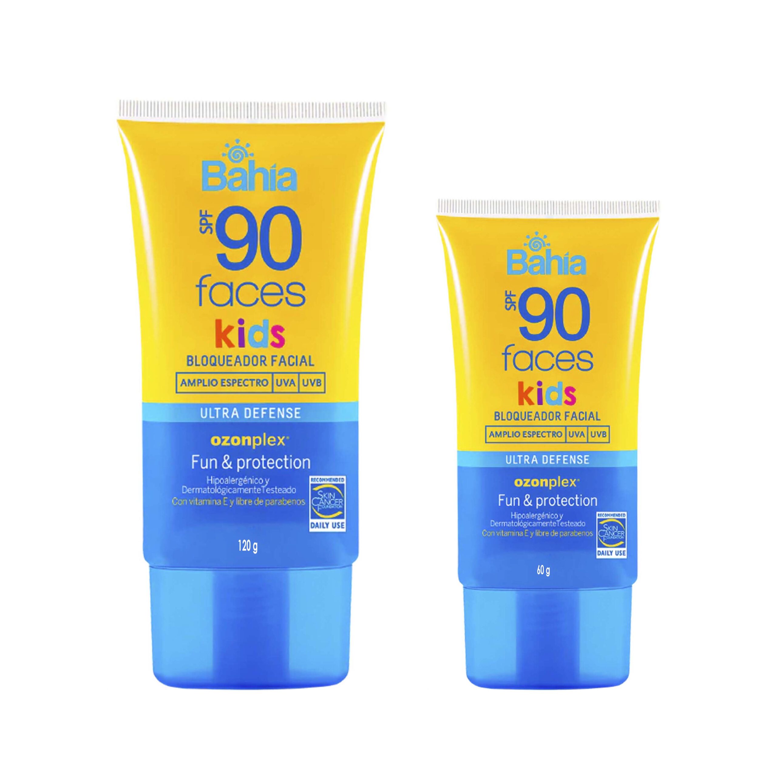 Bahía SPF 90 Faces Kids Bloqueador Facial Por 120 Gr