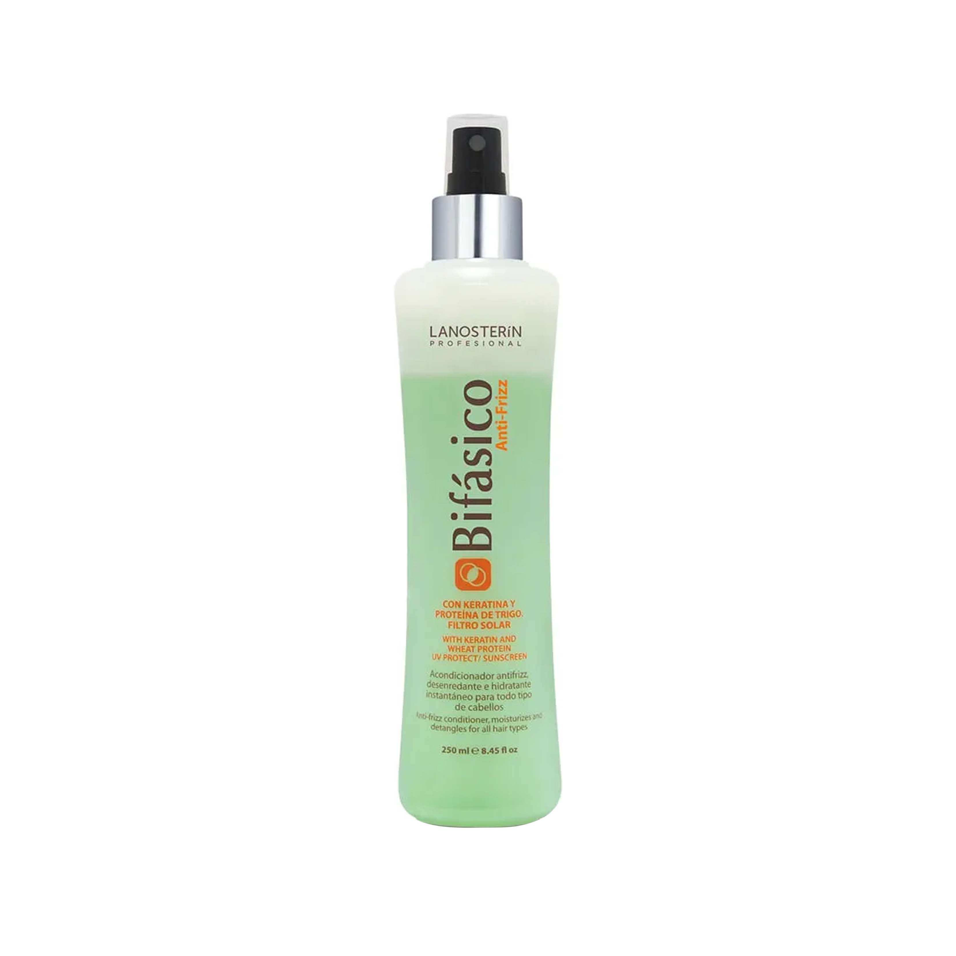 Bifásico Anti-Frizz Con Keratina y Proteína de Trigo Por 250 mL