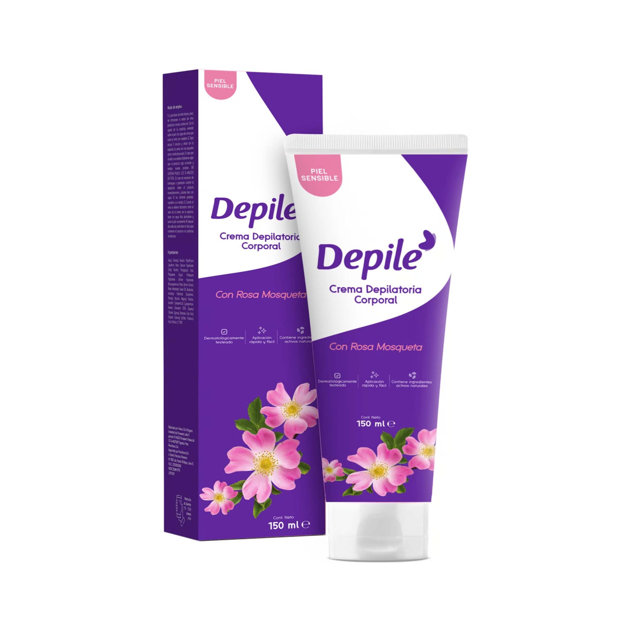 Depile Crema Depilatorio Brasileña Rosa y Mosqueta Por 150 mL