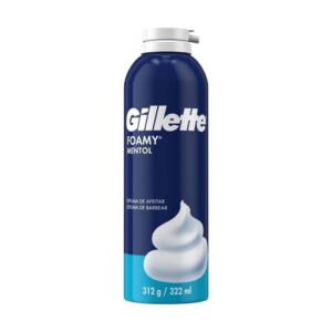 Gillette Espuma De Afeitar Foamy Mentol 322 mL