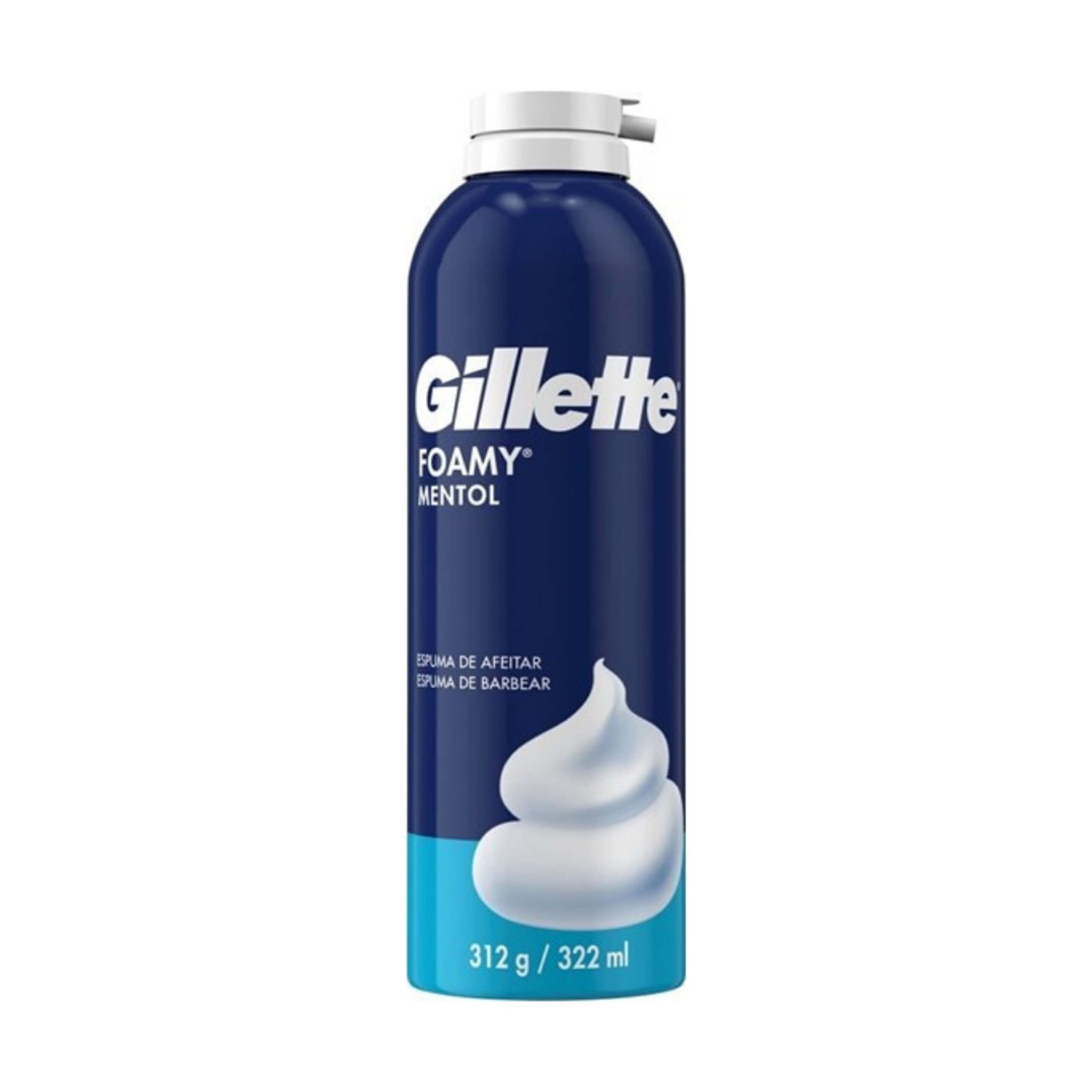 Gillette Espuma De Afeitar Foamy Mentol 322 mL