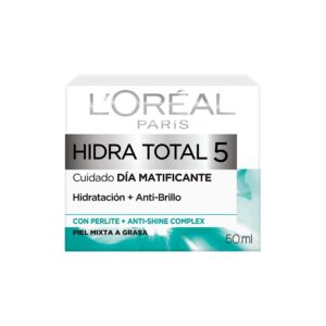 L'Oréal Hidra-Total 5 Crema Hidratante Matificante Piel Mixta A Grasa Por 50 mL