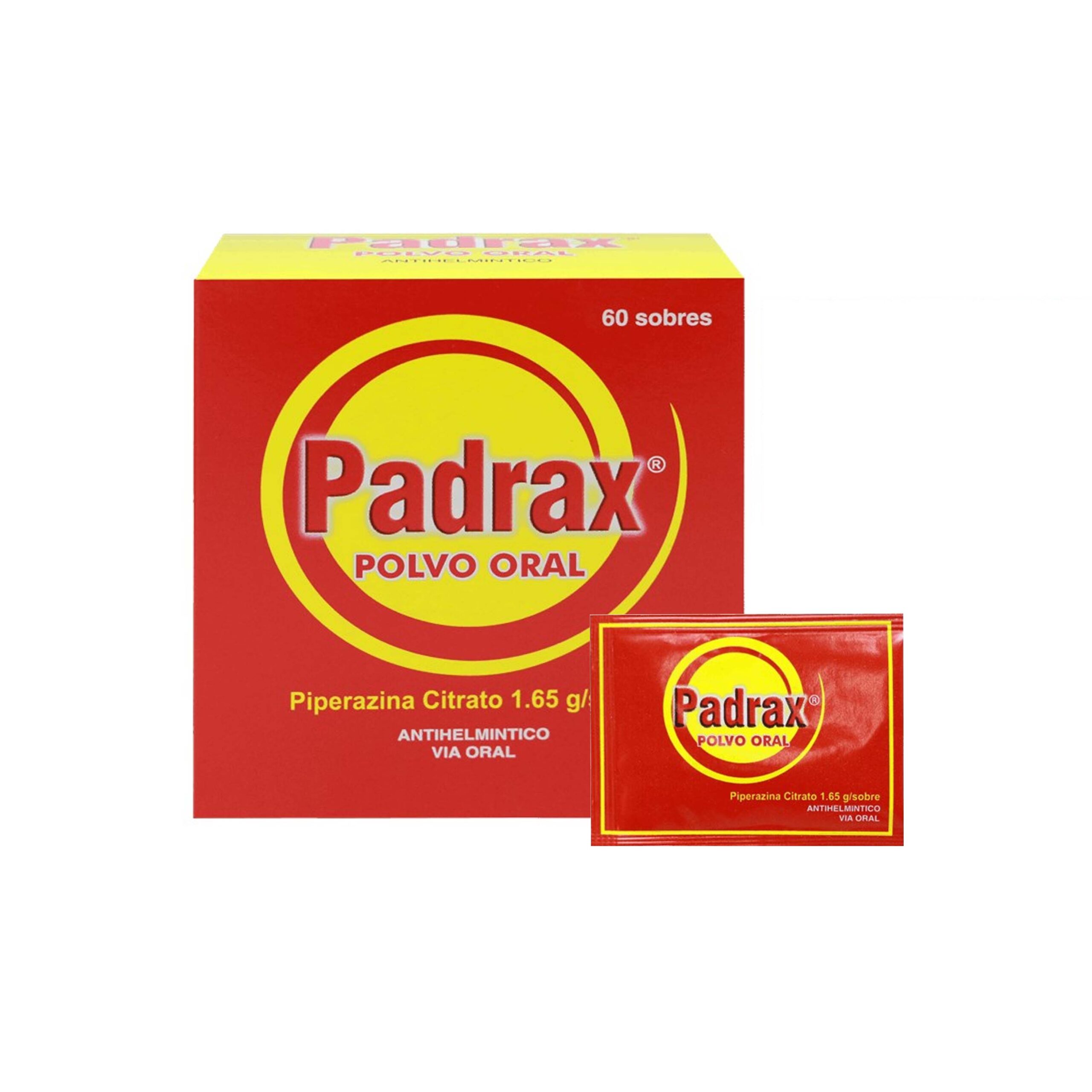 Padrax Polvo Oral Piperazine Citrato 1.65 Por Sobre