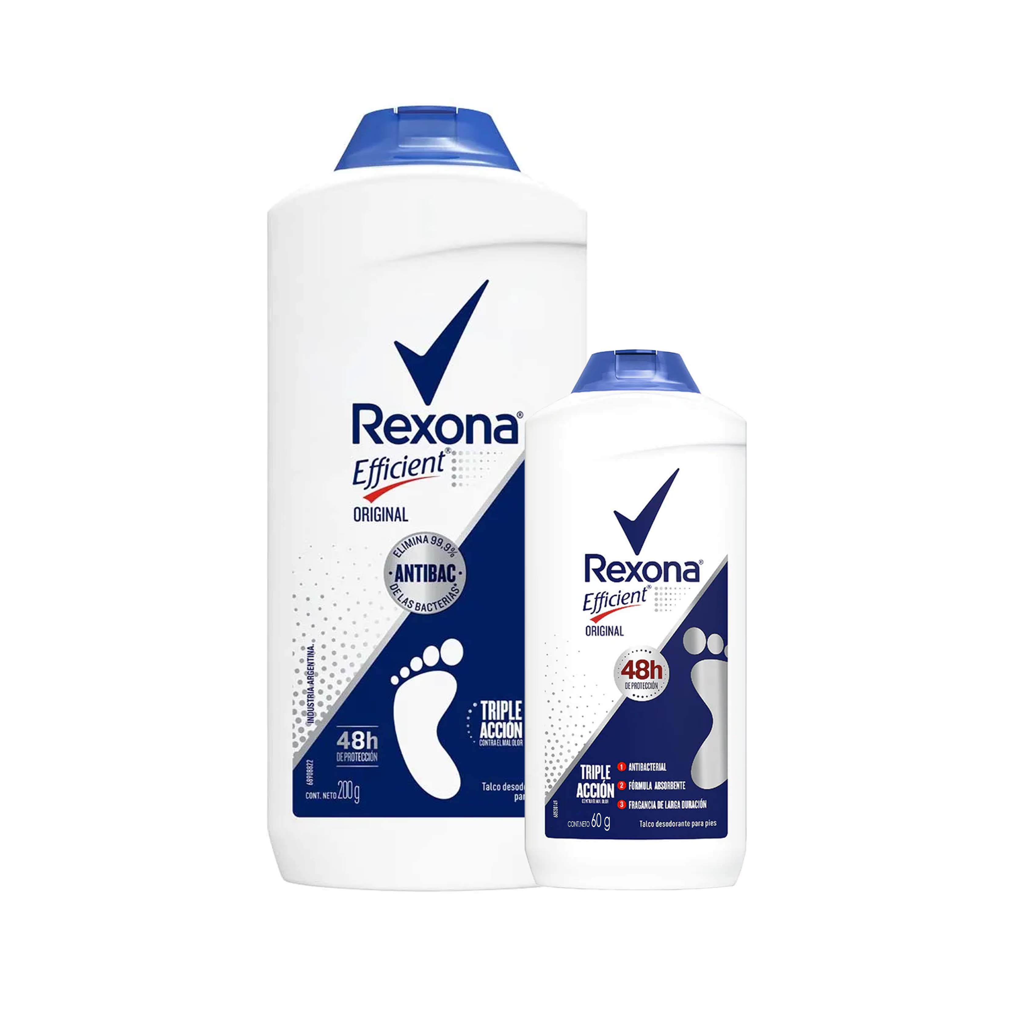 Rexona Talco Por 200 Gr y 60 Gr