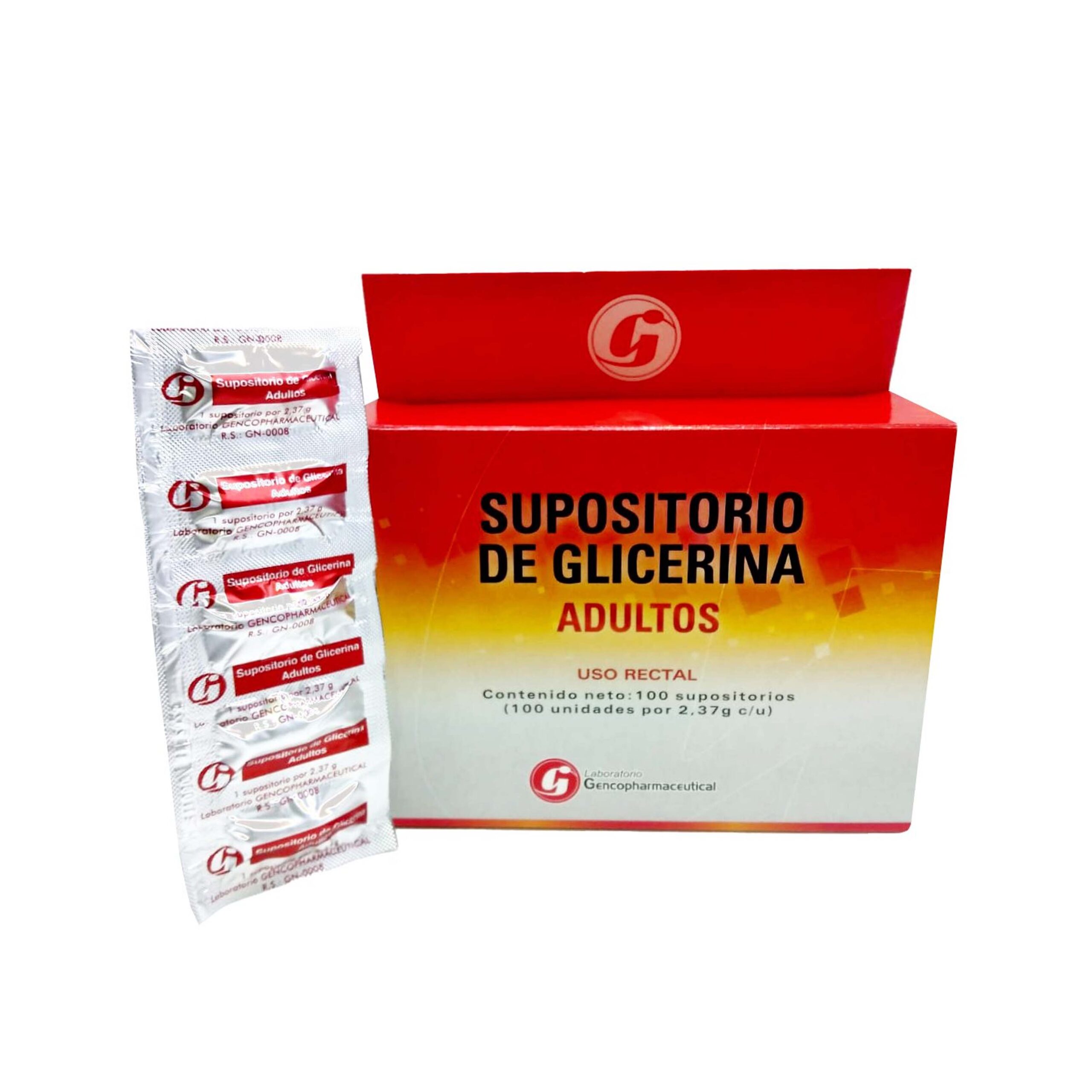 Supositorio de Glicerina Adultos Blister - Uso Rectal